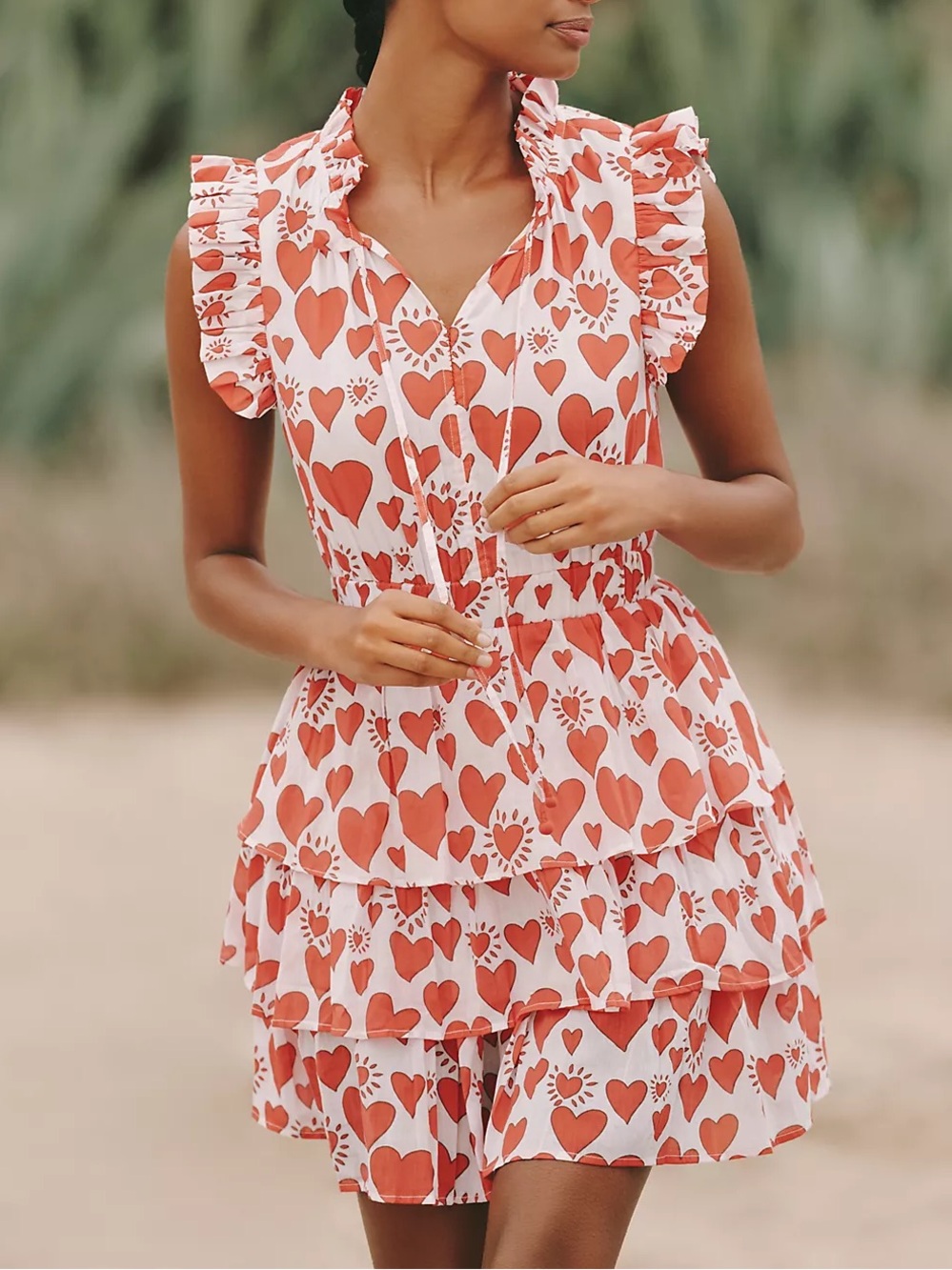Ro's Garden Bimba Tiered Mini Dress